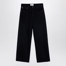  AGOLDE Wide black jeans in organic denim