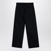 AGOLDE Wide black jeans in organic denim