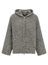 Peserico Zipped Hooded Cardigan