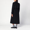 Harris Wharf London Navy blue wool wrap coat