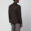 Lardini Brown double-breasted wool jacket