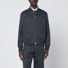 Lardini Grey wool zip bomber
