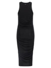 Elisabetta Franchi Logo Embroidery Dress
