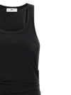 Elisabetta Franchi Logo Embroidery Dress