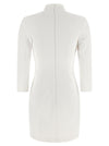 Elisabetta Franchi Logo Dress With Elastic Bands