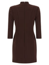 Elisabetta Franchi Logo Dress With Elastic Bands