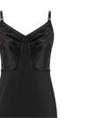 Elisabetta Franchi Red Carpet Satin Dress