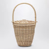 Patou Beige wicker bucket