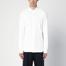  XACUS White slim-fit twill Active shirt