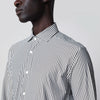 XACUS White Active Striped Tailor Fit Shirt