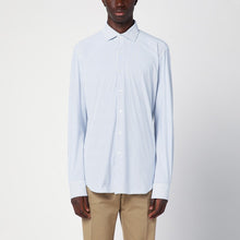  XACUS Striped blue poplin Active shirt