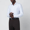 XACUS White striped Active shirt Tailor Fit