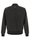 Lardini Mélange Grey Wool Bomber Jacket