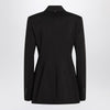 Sportmax Double-breasted brown wool jacket