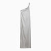 Loulou Studio Adela silver grey silk long dress