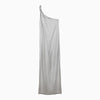 Loulou Studio Adela silver grey silk long dress