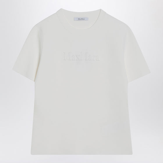 Max Mara White T-shirt in viscose crêpe