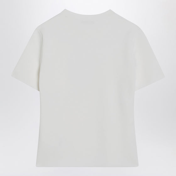 Max Mara White T-shirt in viscose crêpe