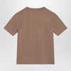 Max Mara Hazelnut-coloured T-shirt in viscose crêpe