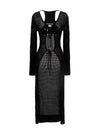 AndreĀdamo Openwork Long Cardigan