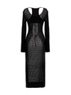 AndreĀdamo Openwork Long Cardigan