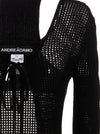 AndreĀdamo Openwork Long Cardigan