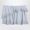 Acne Studios Grey fleece ruffle mini skirt