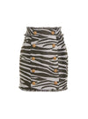 Balmain Lurex Zebra Skirt