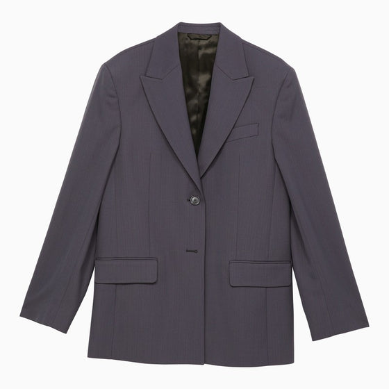 Acne Studios Blue single-breasted jacket in wool blend