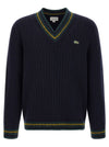 Lacoste Blue V-neck Sweater
