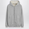 Acne Studios Grey hooded zipper sweater