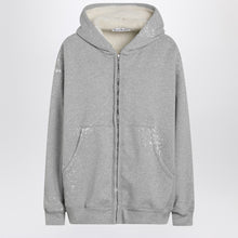  Acne Studios Grey hooded zipper sweater