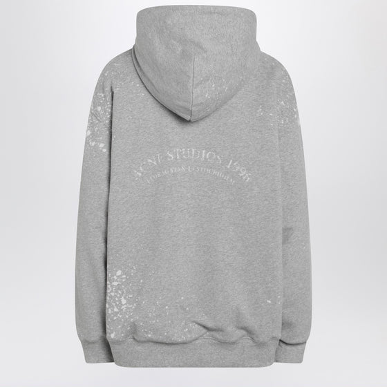Acne Studios Grey hooded zipper sweater