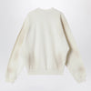 Acne Studios Fleece logo sweatshirt off white