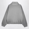 Acne Studios Mélange Gray Fleece Sweatshirt with Logo