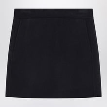  S Max Mara Mini skirt in midnight blue wool
