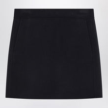  S Max Mara Mini skirt in midnight blue wool