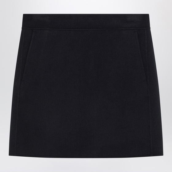 S Max Mara Mini skirt in midnight blue wool