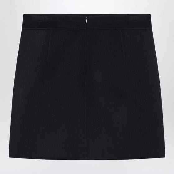 S Max Mara Mini skirt in midnight blue wool