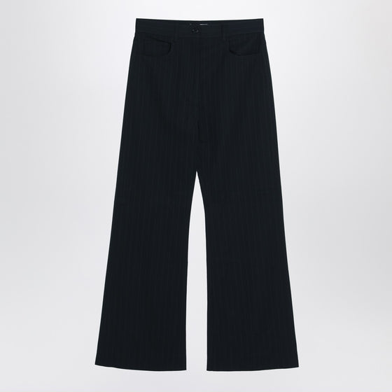 Acne Studios Navy blue pinstripe trousers
