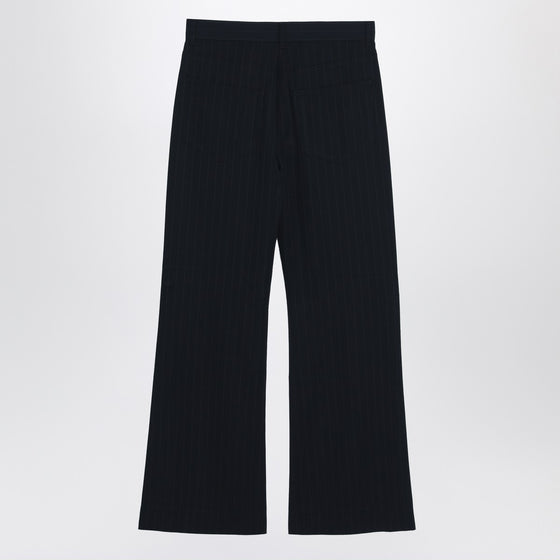 Acne Studios Navy blue pinstripe trousers