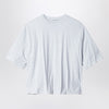 Acne Studios Gathered logo T-shirt Grey Melange