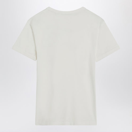 Acne Studios White cotton T-shirt with logo