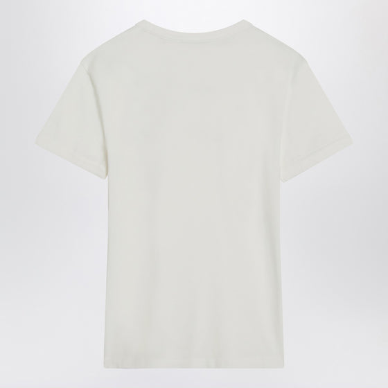 Acne Studios White cotton T-shirt with logo