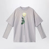 Acne Studios Light grey layered structure T-shirt
