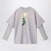Acne Studios Light grey layered structure T-shirt