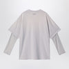Acne Studios Light grey layered structure T-shirt
