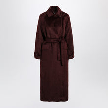  Max Mara Cherry-colored alpaca and wool coat