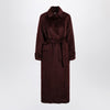 Max Mara Cherry-colored alpaca and wool coat