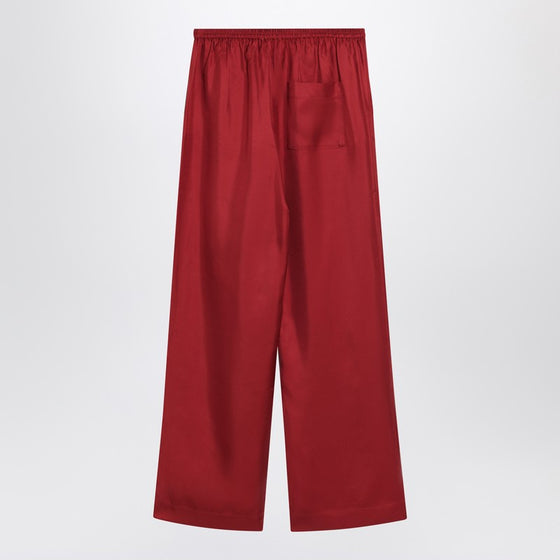 Loulou Studio Wide red trousers in silk